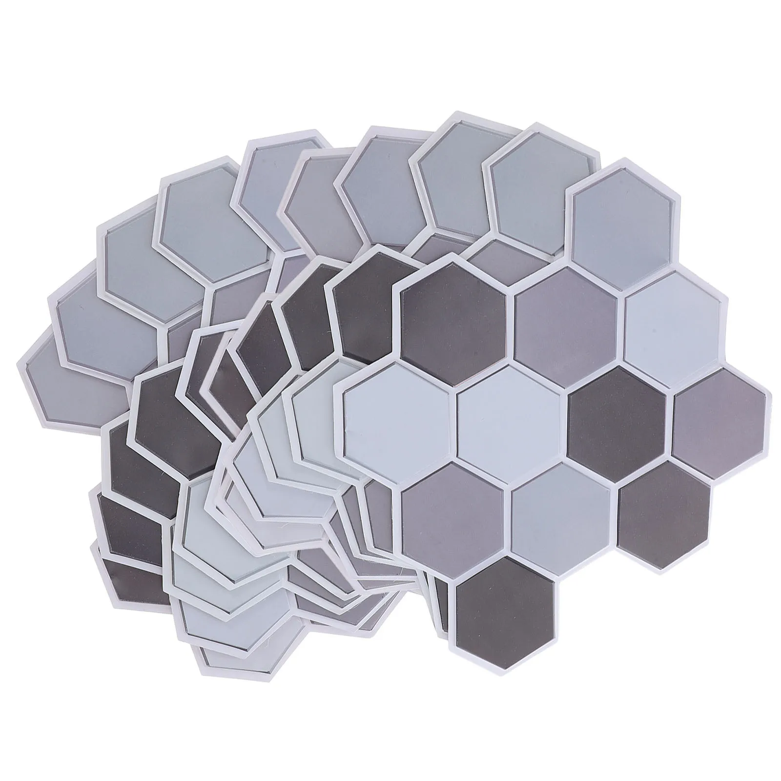 

10Pcs 3D Hexagonal Wall Stickers Self-Adhesive Honeycomb PVC Waterproof Tile Stickers for Bedroom Living Room Wall Decoration