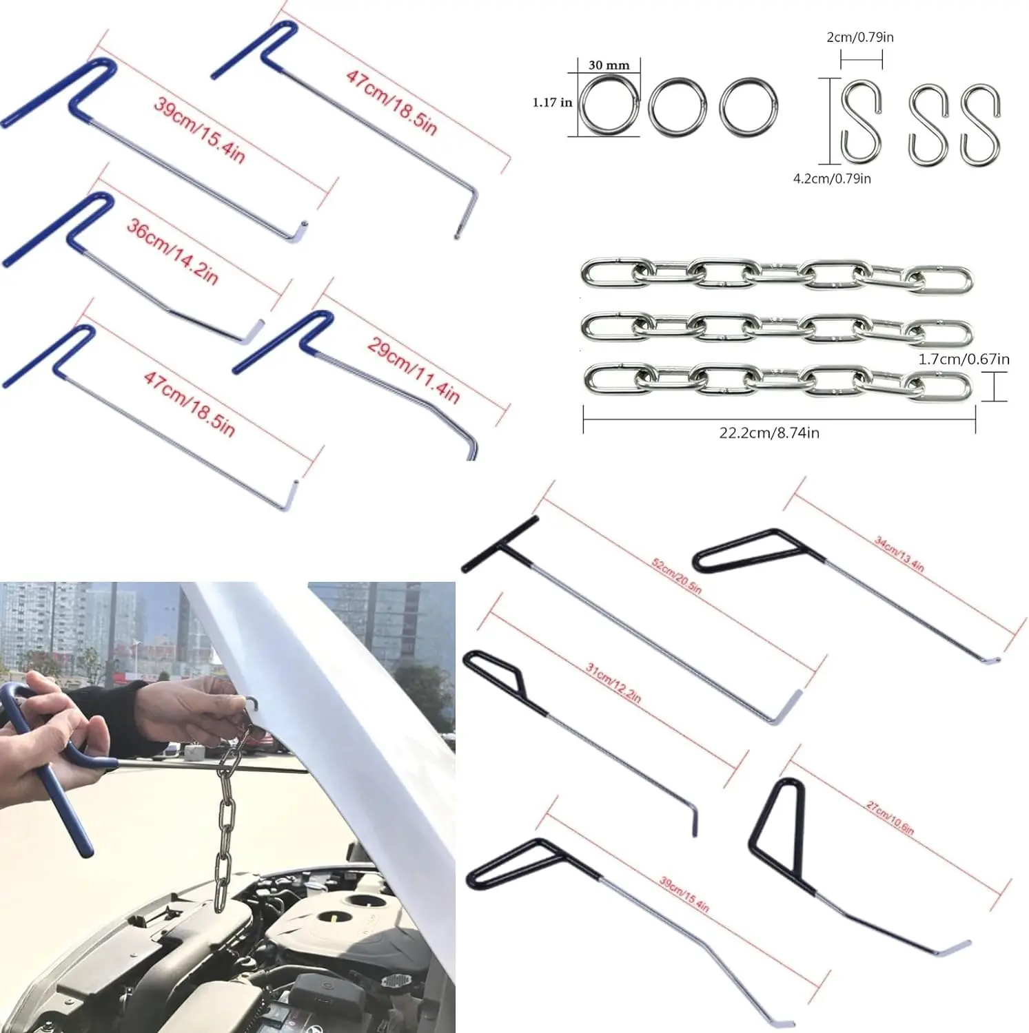 PDR Tools Automotive Body Dent Repair Tools Car Paintless Dent Removal Tool Auto Dent Damage Repair Products Hand Garage Tool - Image 5