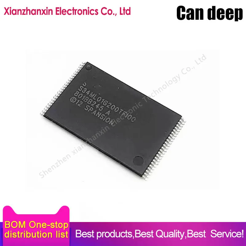 5pcs/lot S34ML01G200TF100 S34ML01G200TFI00 TSOP48  storage chip