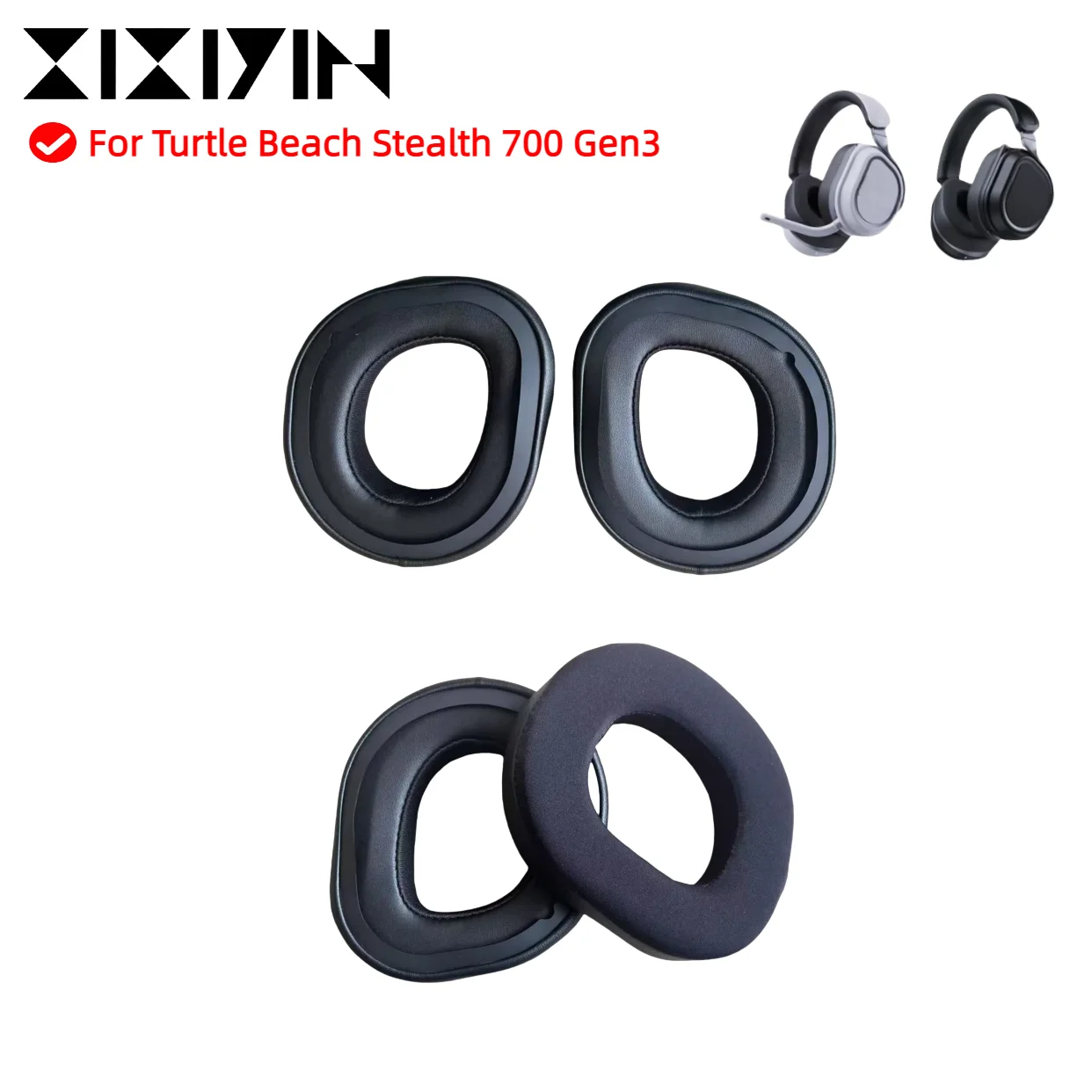 

Replacement Cooling Gel memory sponge Ear Pads for Turtle Beach Stealth 700 Gen3 Max Headphones Ear Cups Cover