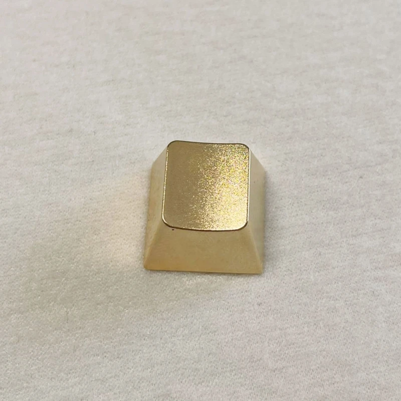 Metal Keycaps Zinc Alloy Keyboard Keycap Sandblasted Gold Finish for Mechanical Keyboards