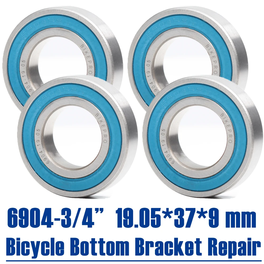 

6904-3/4 ''RS подшипник 19,05*37*9 мм (4 шт.) 6904/19.05 велосипедный Нижний Кронштейн запасные части шариковые подшипники MR190537 RS