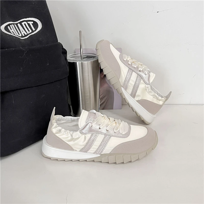 2024 new new ribbon Gump shoes retro silver De training women's shoes image 6