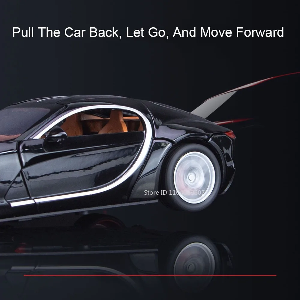 1:24 atlantico bolide modelo supercar brinquedos liga diecast carros esportivos em miniatura som luz portas abertas puxar para trás para meninos presentes