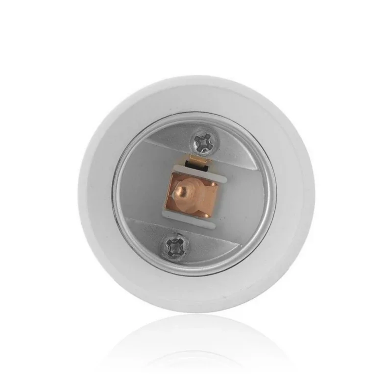 2pcs E17 to E26 E27 Converter PBT Housing Copper Contact LED Light Bulb Socket Holder Adapter Extender