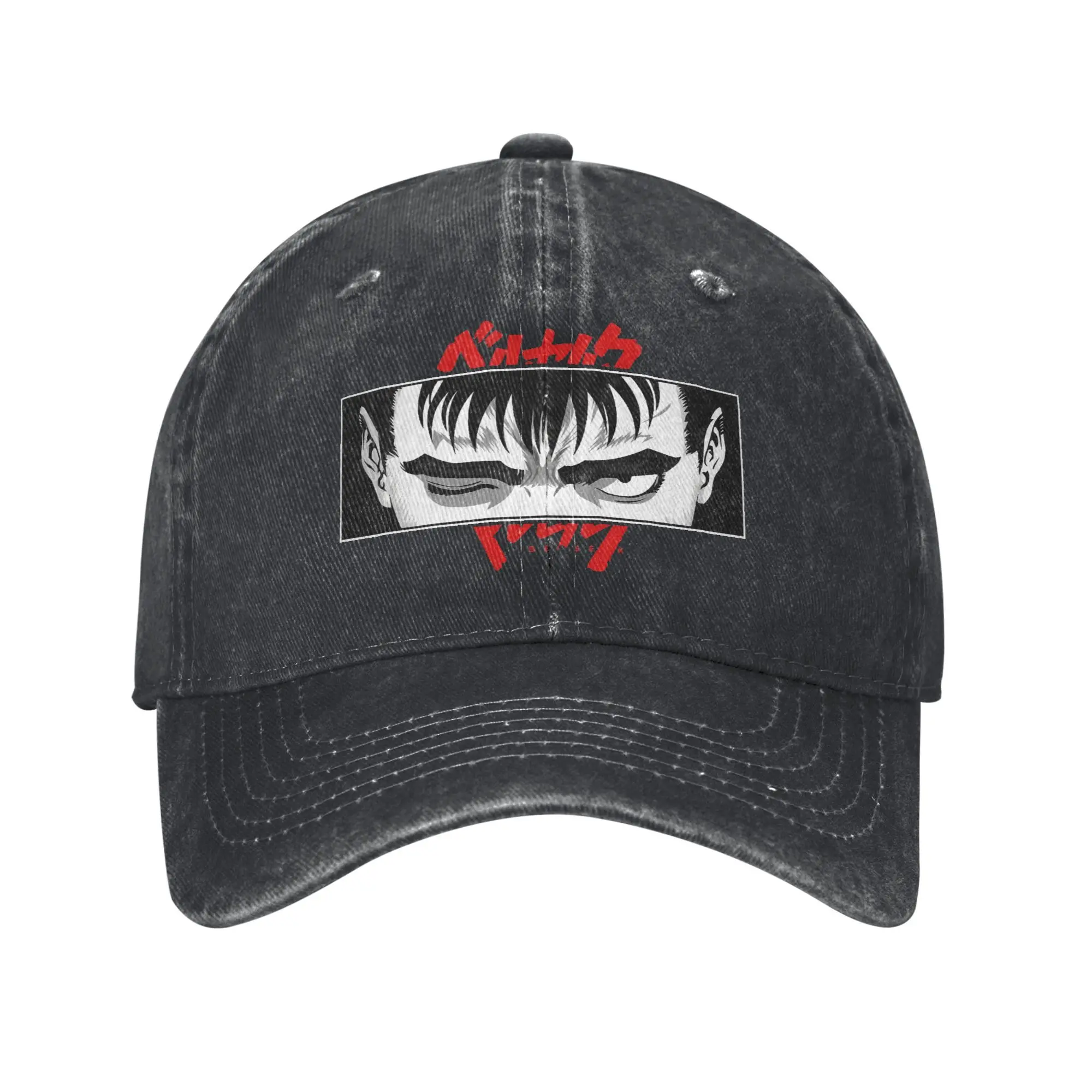 الصيف Berserk قبعة بيسبول الشمس واقية من الشمس طباعة غسلها قبعة سائق الشاحنة الرجال الكبار المجهزة الرجعية قبعات البيسبول الرياضية في الهواء الطلق