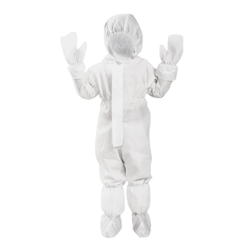 

Kids Children Isolation Suit Lightweight Disposable Cover One-piece Hooded Outdoor Travel Workshop Uniform