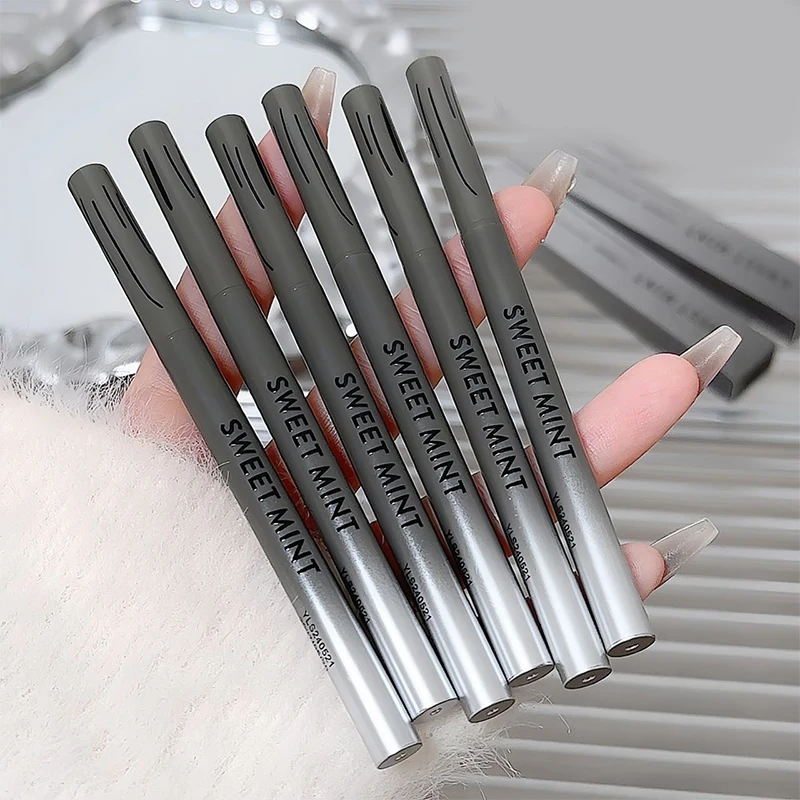 마체테 아이 라이너 젤 펜, 얼룩 방지 누에 펜, 자연스러운 부드러운 색상, 방수 및 땀 방지