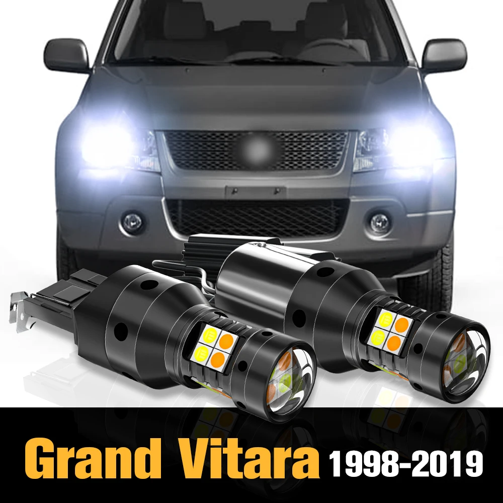 

2x Canbus LED Dual Mode Turn Signal+Daytime Running Light DRL Accessories For Suzuki Grand Vitara 1998-2019 2006 2012 2013 2014