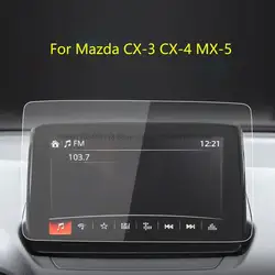 Tempered glass screen protector film For Mazda CX-3 CX-4 MX-5 2015 2016 2017 2018 2019 gps navigation Interior  anti-scratch