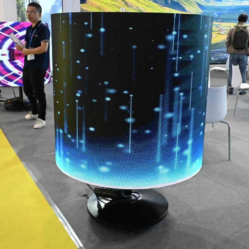 Indoor Advertising Full HD Video Panel LED Screen Flexible P1.86 P2 P2.5 LED Screen Display Soft Vertical Flexible LED Display - view 4