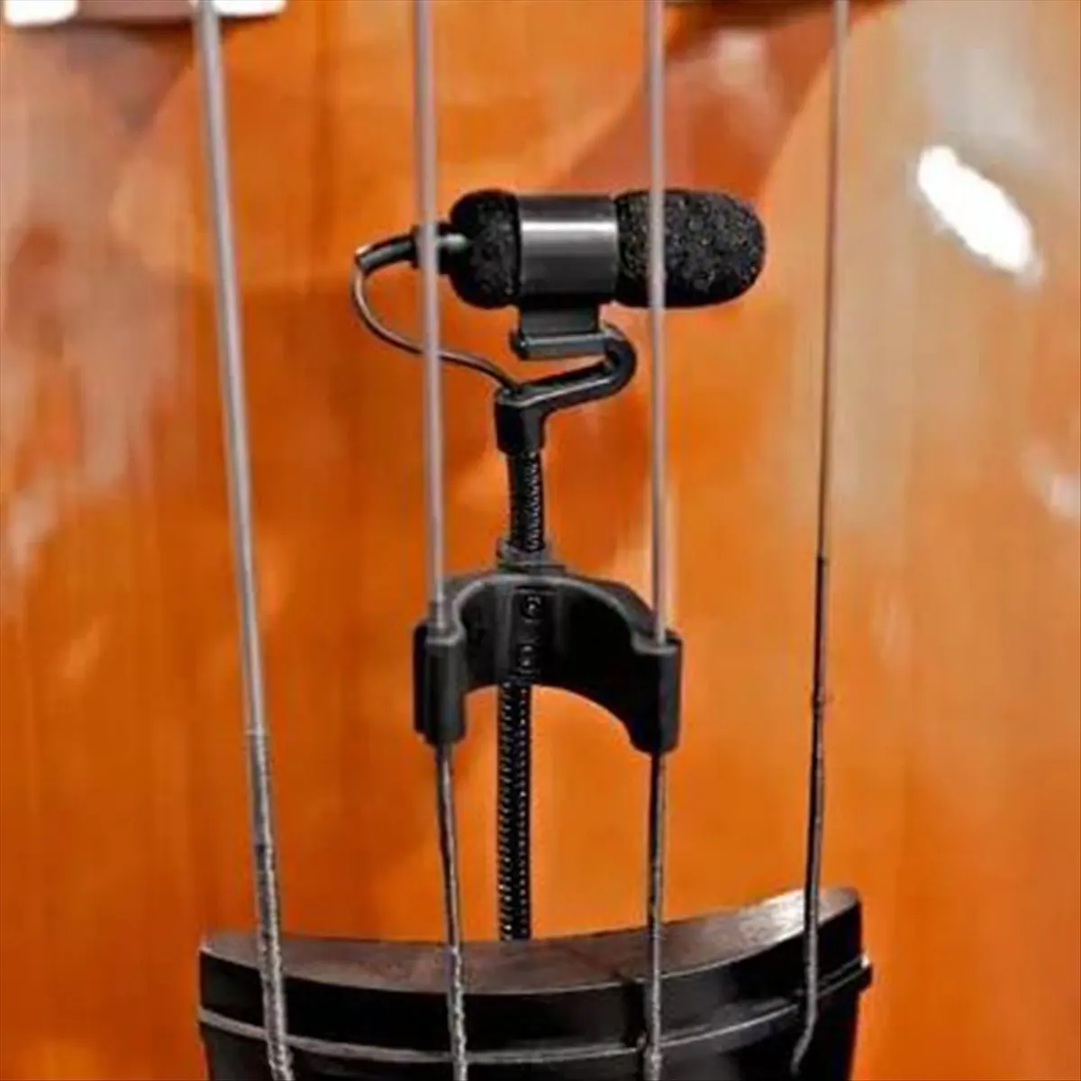 RISE- M100B Modular Double Bass Microphone Clip for DPA4099 Soft Rubber BASSES Mount for 6mm Musical Instrument Microphones