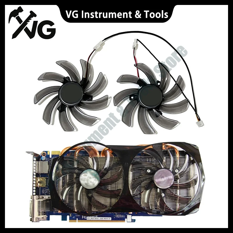 Ventilador de Resfriamento para GPU GTX 650 660TI PLD10010S12H T129215SM de 95MM para Placas Gráficas Gigabyte GV-N550 N560 N650 N660 N670 GTX 650 660