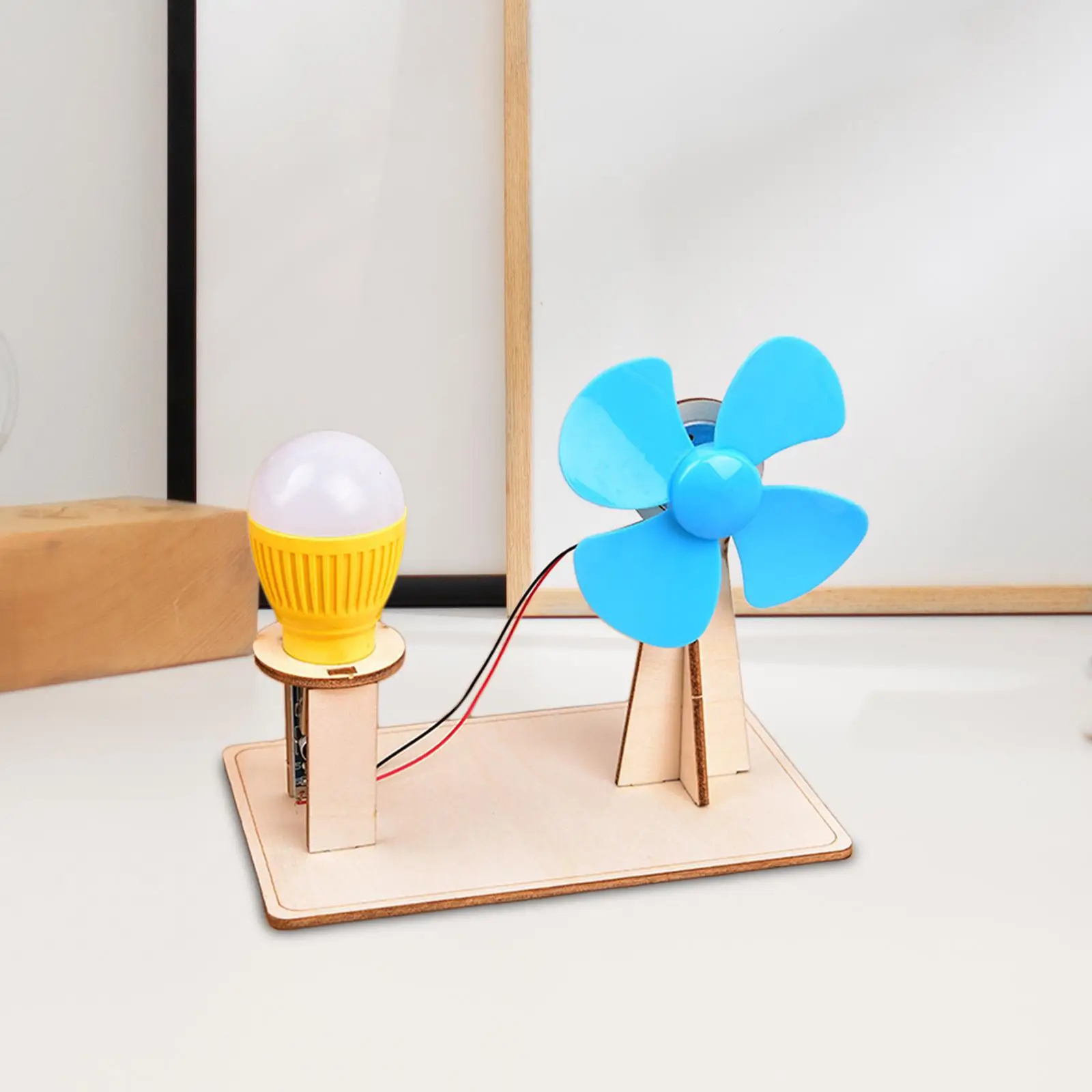 DIY Educational Model Kit Toys Wind Generator for Children Birthday Gifts