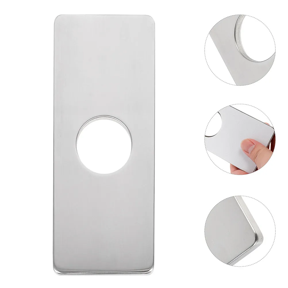 

Stainless Steel Faucet Hole Plate Kitchen Sink Hole Cover Decorative Deck Plate Stylish Home Sink Faucet Replacement