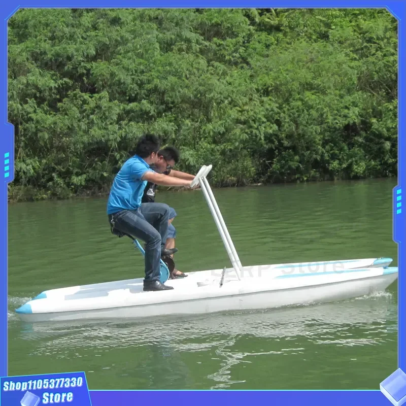 Portable Water Bike for Park Waterplay Crafts Rides Two Persons Pedal Boat Cheap Water Bicycle Aqua Bike Water Bike for Sale