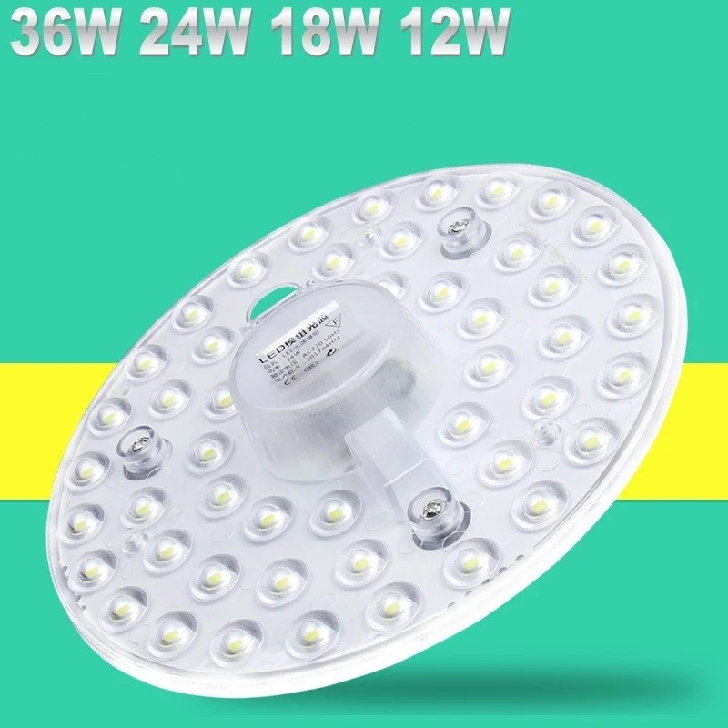 LED ceiling light Panel Light Module Lamp 36W 24W 18W Energy Saving 220V Round Ceiling Lamp Board Light Indoor Wall Lamp Light