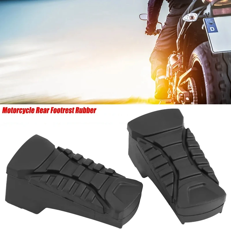 Motorcycle Rear Footpegs Plate Footrest Rubber Pad Cover For BMW R1200GS R1200GS ADV 2014-2017 Spare Parts