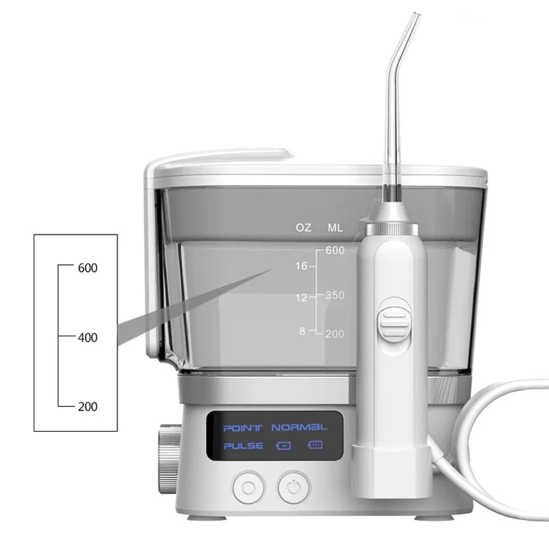 Electric Oral Irrigator Dental Ultrasonic Personal Dental Cleaning Water Flosser Mouth Washing Machine 600ml Dental Water Jet