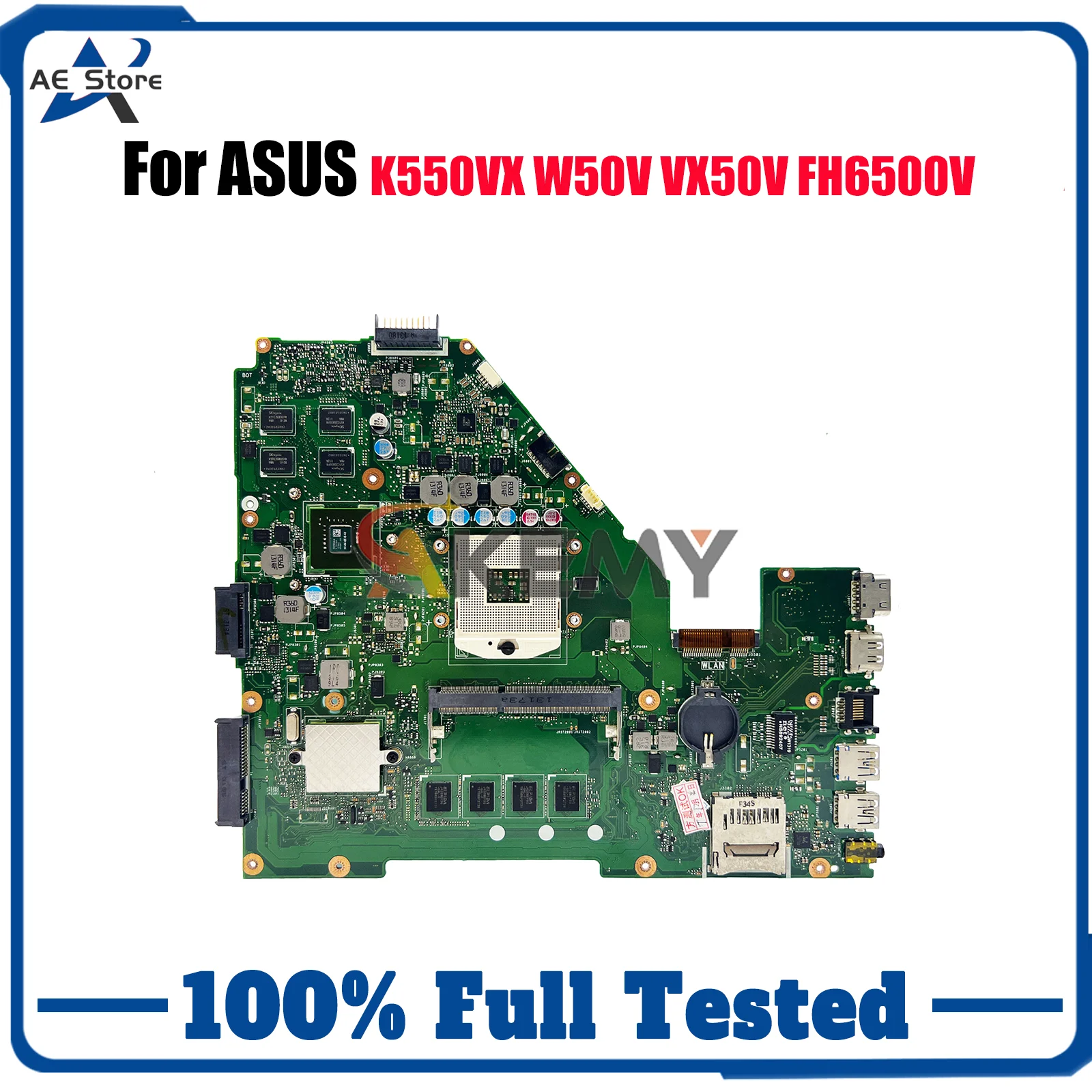 

X550VC Материнская плата для ноутбука ASUS VivoBook FH6500V X550VXK FH5900 X550VX W50V VX50V K550VX X550V Материнская плата для ноутбука 100% тестирование
