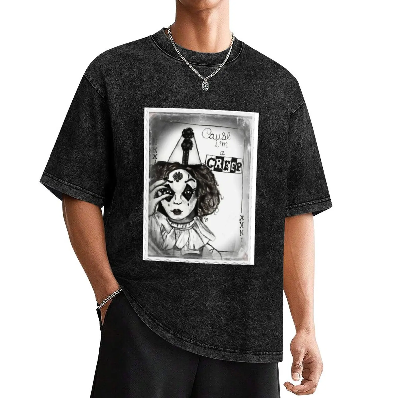 

Jinkx Monsoon- 'Creep' Joker Card T-Shirt baggy shirts customs design your own mens shirts graphic tee