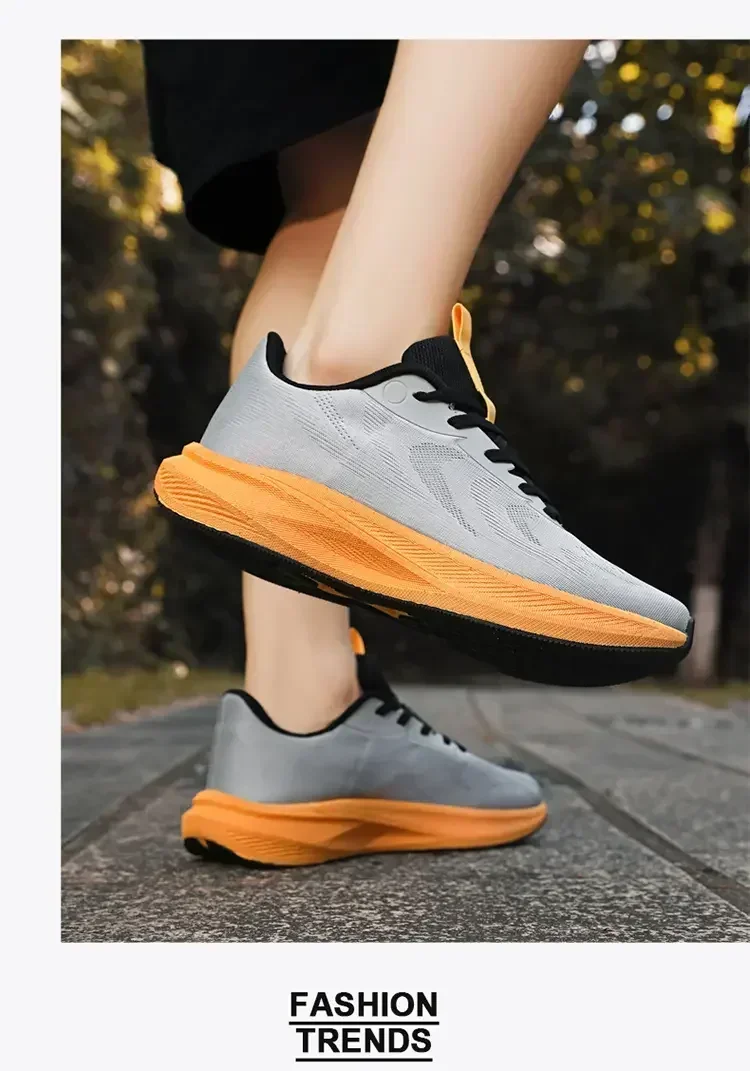 Herren-Laufschuhe mit breiter Passform, Komfort-Wanderschuhe für Damen, Unisex Atmungsaktives Mesh, Rutschfeste Dämpfung Trainingsschuhe – Detail 17
