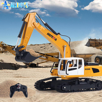 Huina RC Excavator 1516 Remote Control Truck Dump Bulldozer Electric Tractor Engineering Vehicle Model Kid Xmas Gift Boy Toy