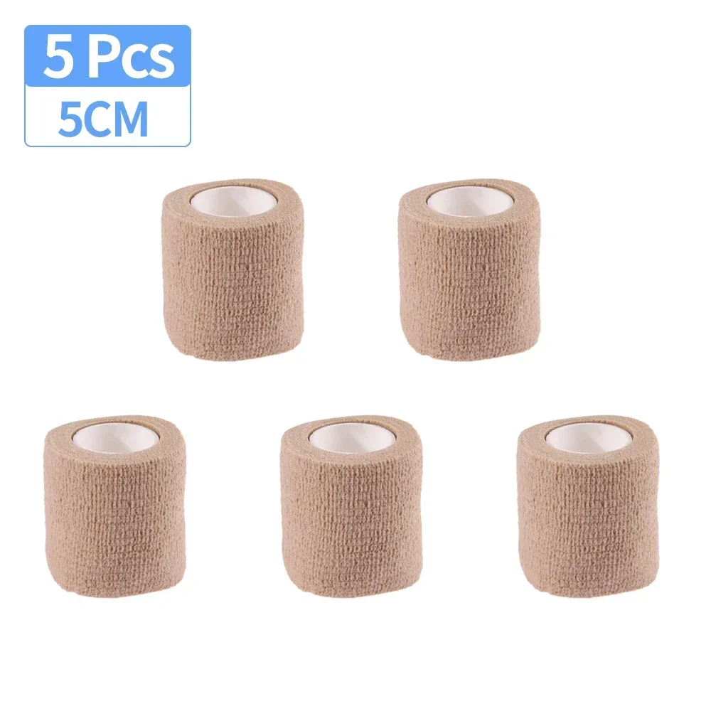 5cm /10pcs Tape Disposable for Sports Fixing Finger Wrist Leg  Bandage Cohesive Self Adhesive Elastic Non-woven Wraps