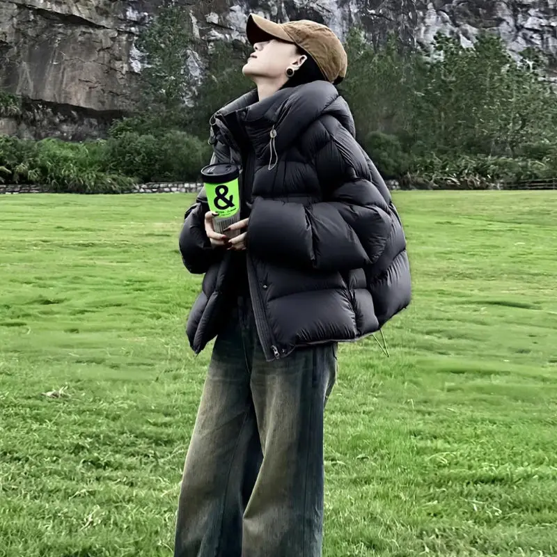 YYAHAHAS موضة سترة قطن قصيرة للنساء 2025 النسخة الكورية الجديدة فضفاضة جديدة الشتاء سترات غير رسمية الملابس النسائية