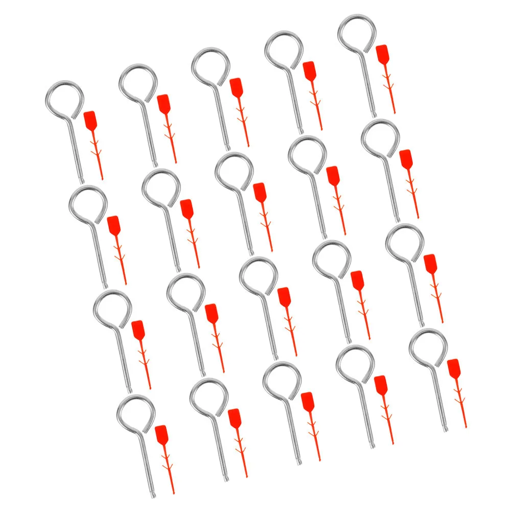 

50 set Fire Extinguisher Pin Set Safety Lock Replacement Pull Pins Plastic Tamper Seals for Home Office Use Iron Security