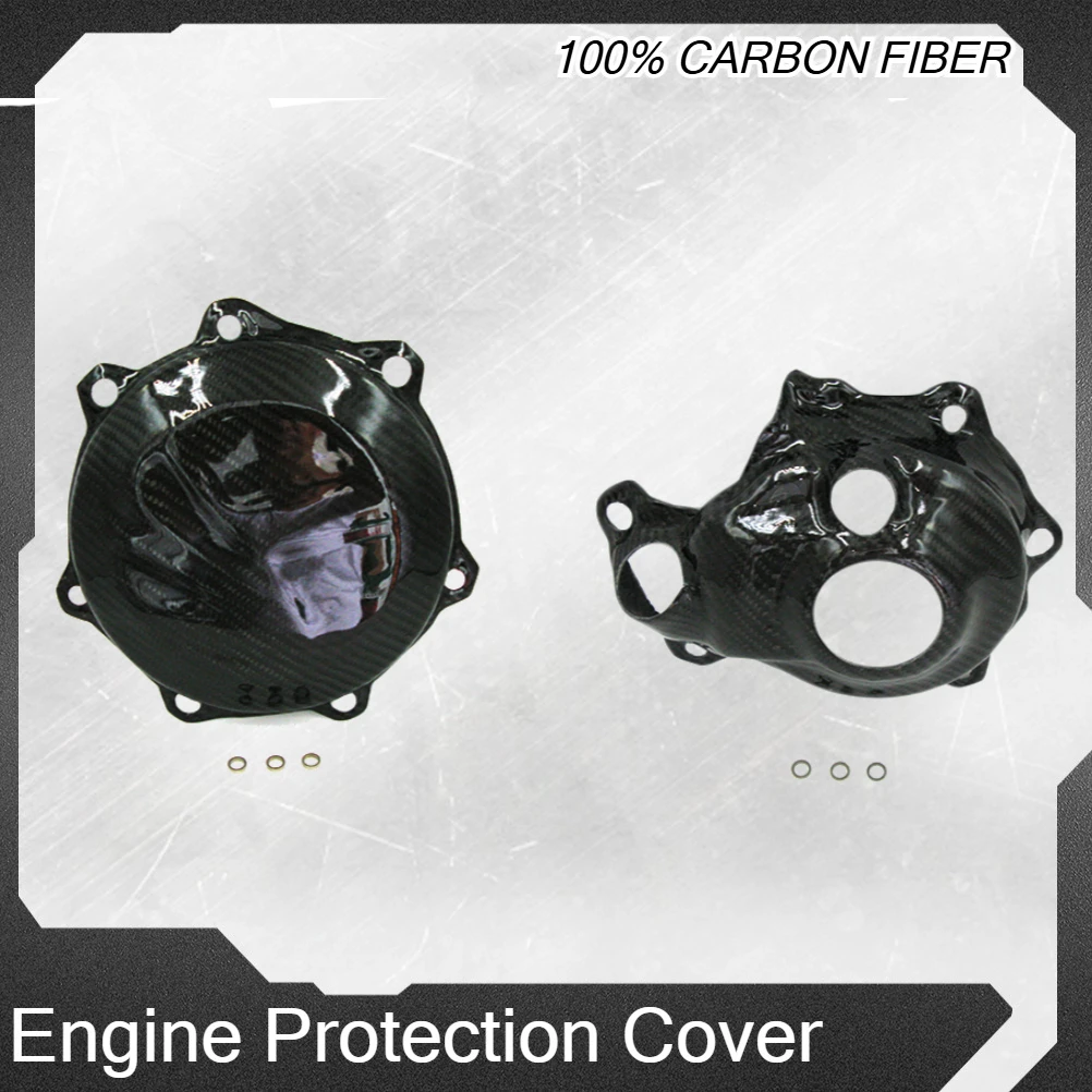 

2011-2020 Motorcycle Ignition Clutch Cover Carbon Fiber Engine Protector Guard For YAMAHA YZ450F YZF-X WR450F Motocross Decorate