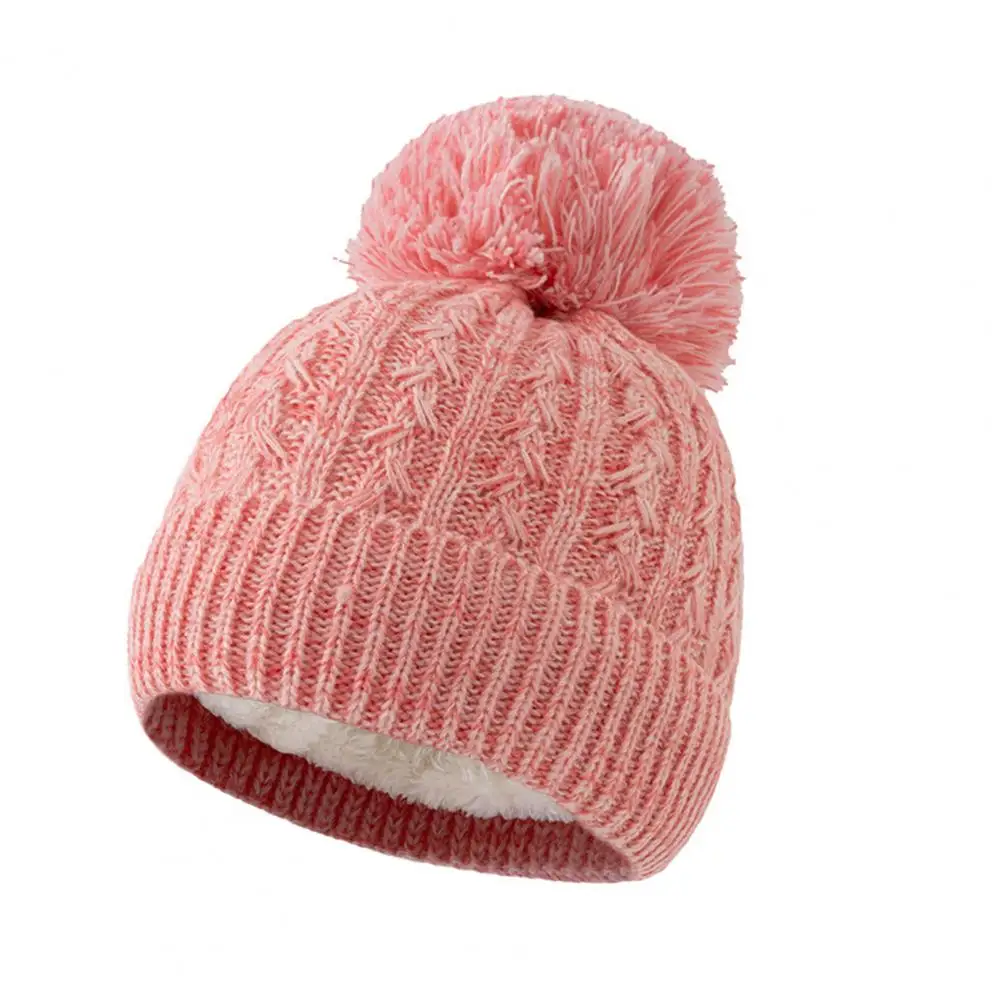 Winter Hat Scarf Glove Combo 3pcs Kids Winter Hat Scarf Gloves Set Rainbow Twist Knit with Plush Ball Long Cozy for Children