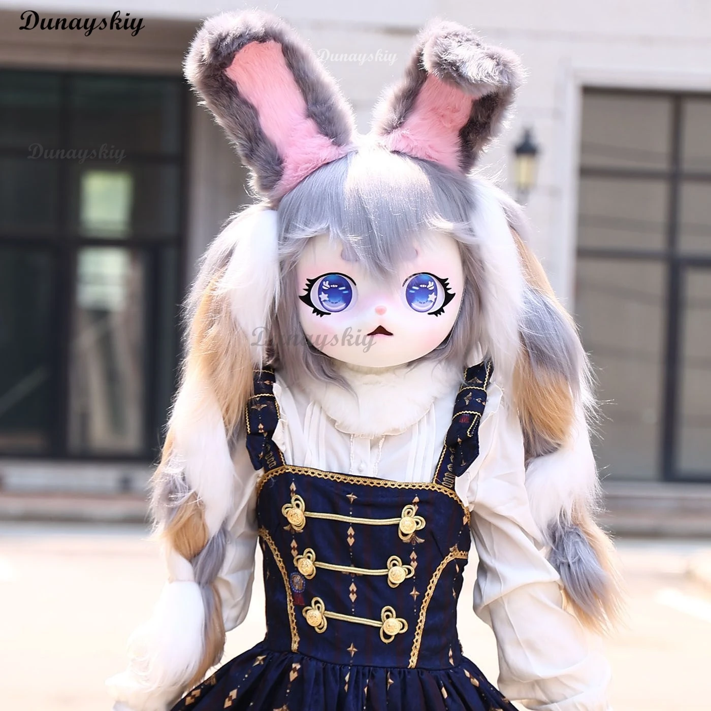 

Furry Rabbit Beast Mask Fursuit Cosplay Headset Cosplay Costume Paw Cute Head Base Comiket Furry Kig Kigurumi Animal Cat Costume