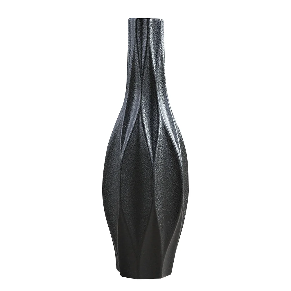 

1Pcs Ceramic Vase White Elegant Simple Design Flower Vase Container European Style Household Ornament Gift Idea
