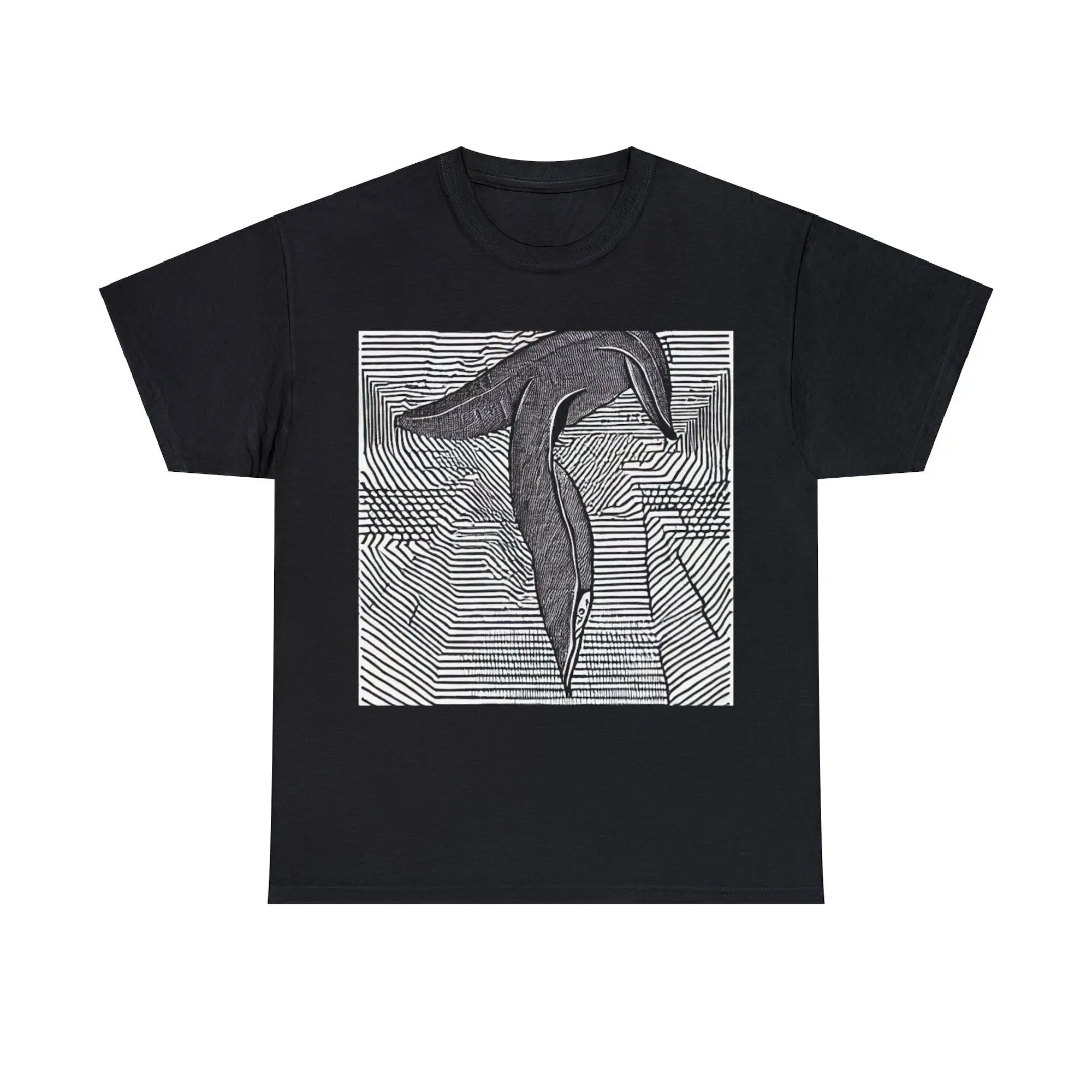 Whale Holder Heavy Cotton T Shirt