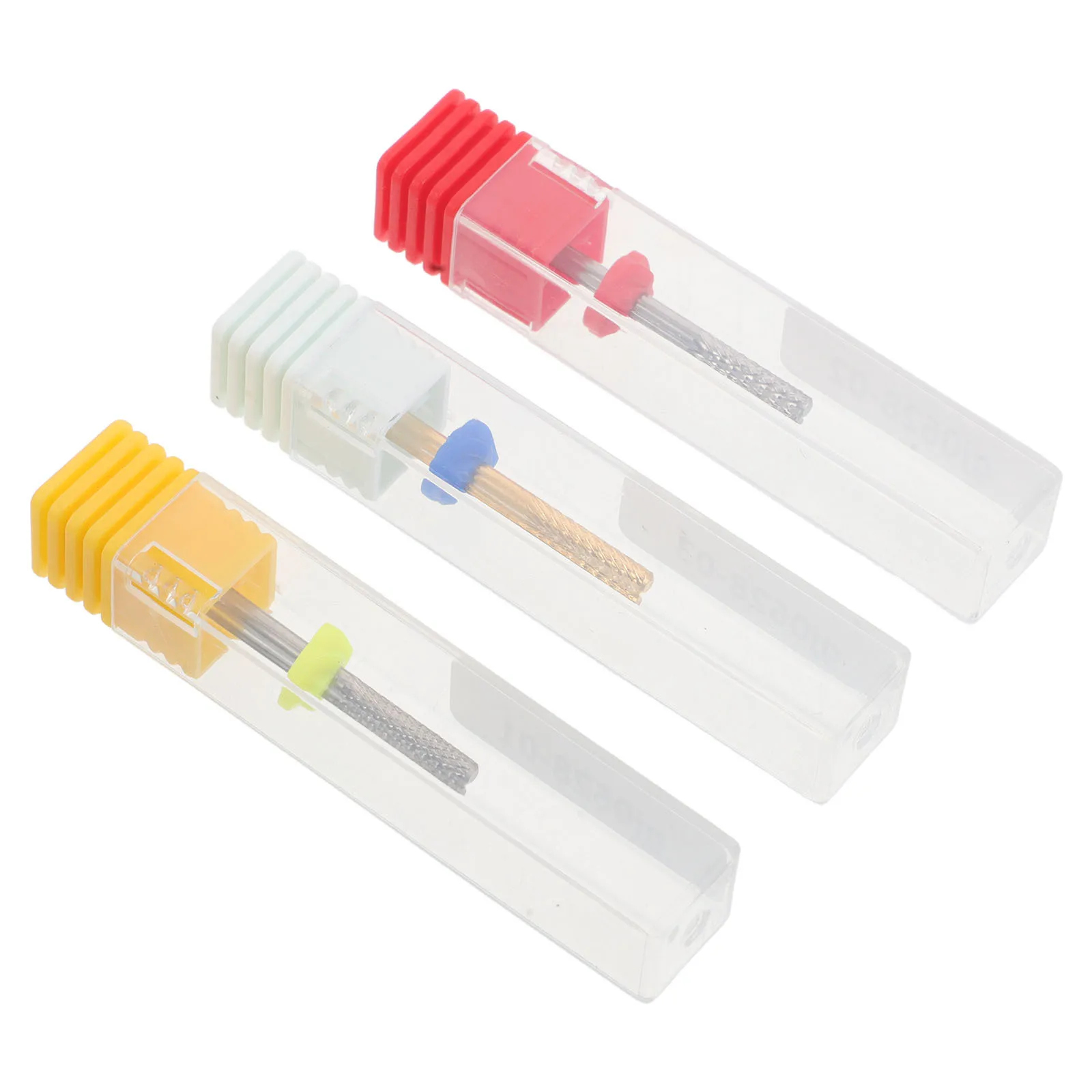 

3Pcs Tungsten Steel Nail Drill Bits Professional Manicure Grinding Head Cuticle Removal Dead Skin Cleaner Salon Nail Tool