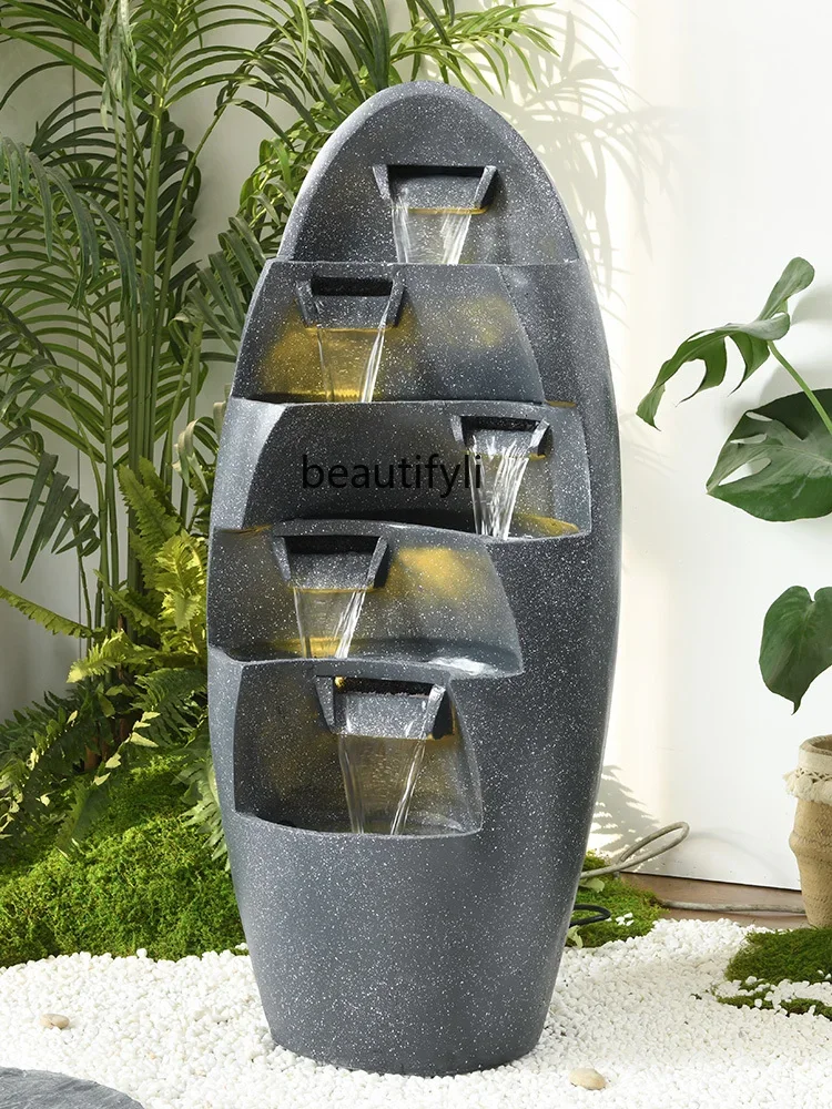 

Lucky Flowing Water Ornaments Circulating Water Fountain Modern Minimalist Furnishings Decoration Office Opening Gift