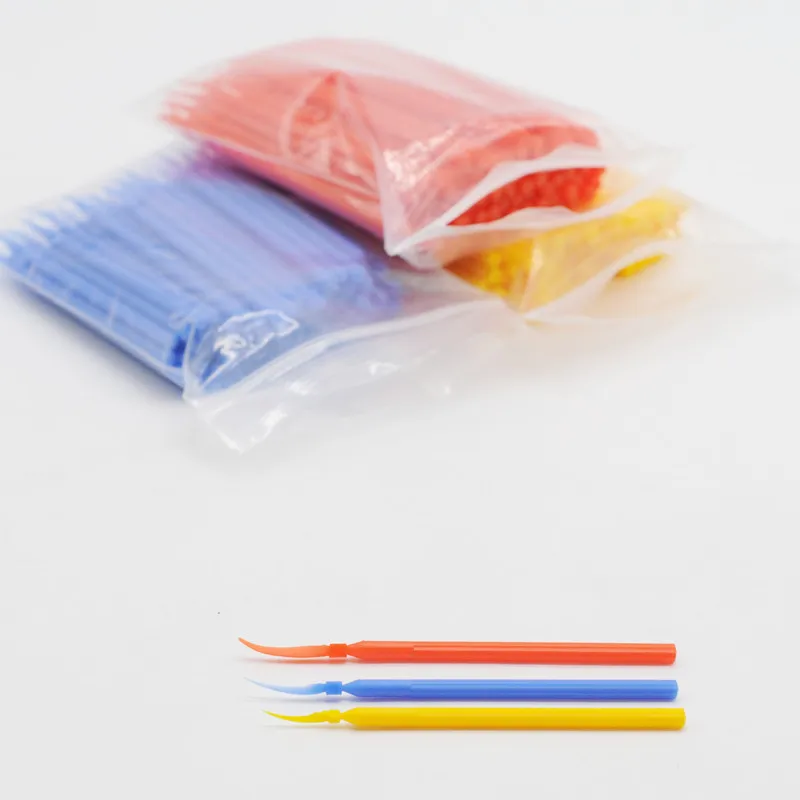 100 قطعة/الحقيبة فجوة الأسنان أسافين المتاح مقبض طويل أسافين الأسنان ماتريس عبوة أسافين أدوات مواد طب الأسنان #5