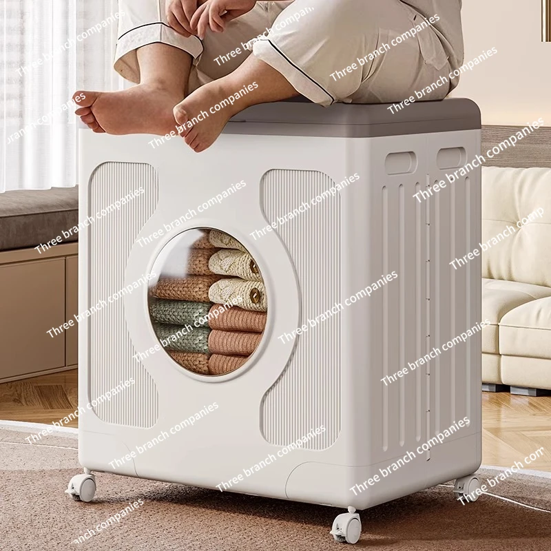 

Бытовой ящик для хранения, не требующий установки, пластиковый складной встроенный ящик для хранения игрушек