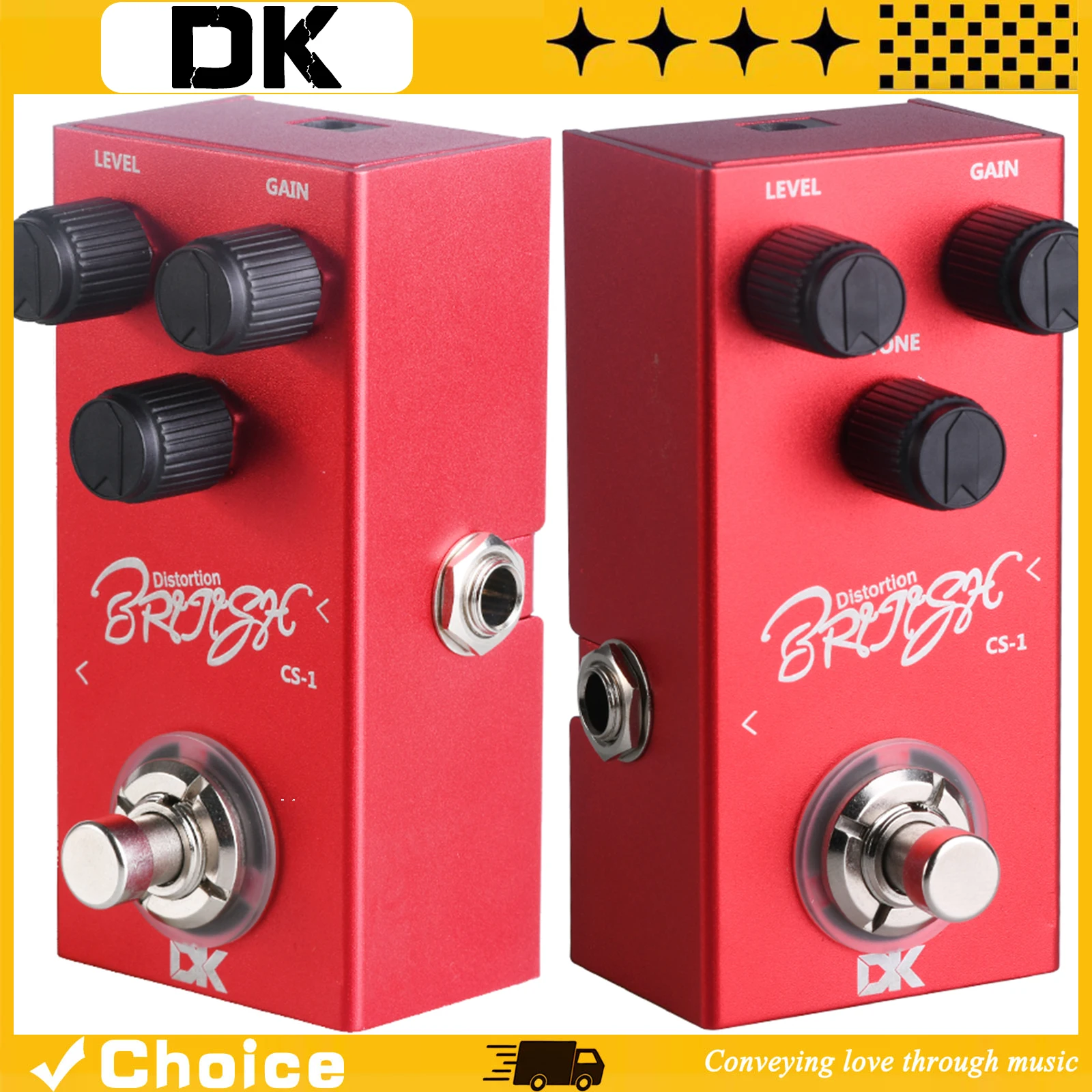 

Electric Guitar Effect CS-1 Distortion Effect Pedal True Bypass Mini Single Guitar Pedal Guitar Accessories