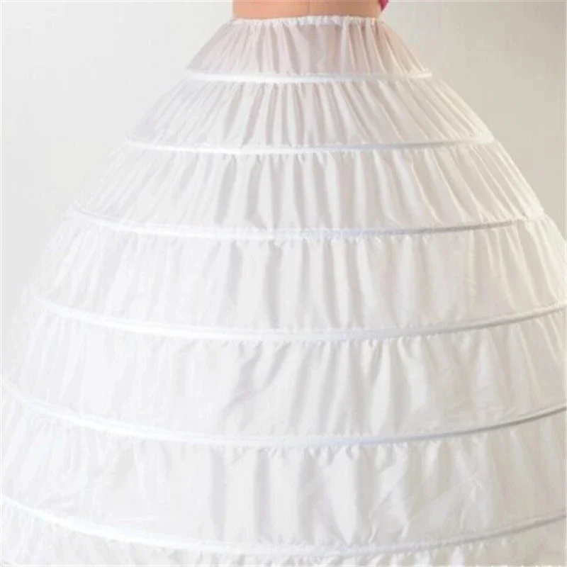 

6 Hoop Petticoat Underskirt for Ball Gown Dress 110cm Diameter Underwear Crinoline Wedding Accessories