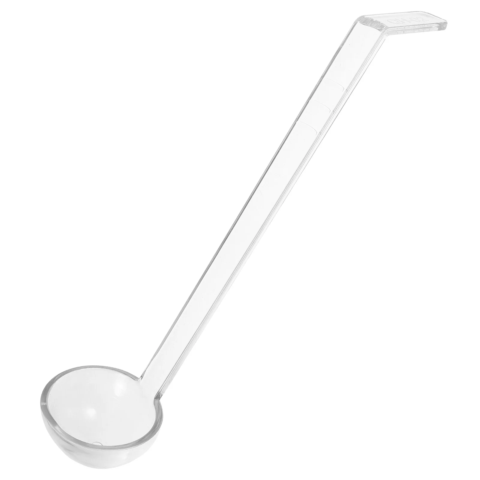 

Прозрачная ложка для супа с длинной ручкой, изогнутый хвост для ПК, дизайн для общественного питания, шведского стола, соуса, сервировки, рамен, суповая ложка