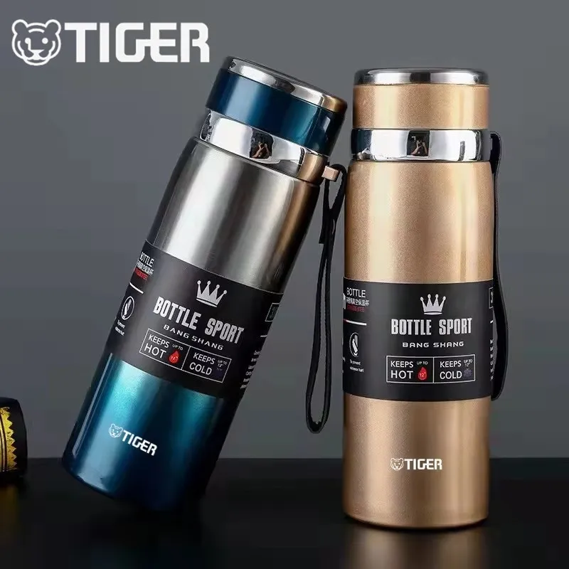 

Tiger brand stainless steel insulated cup, large capacity outdoor sports kettle, gradient with travel kettle