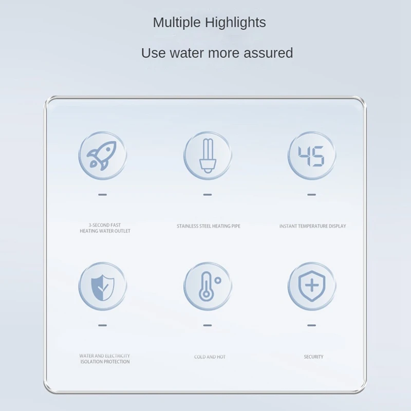 Torneira elétrica instantânea do aquecedor de água, 3000w, indicação digital, aquecedor de água para o banheiro