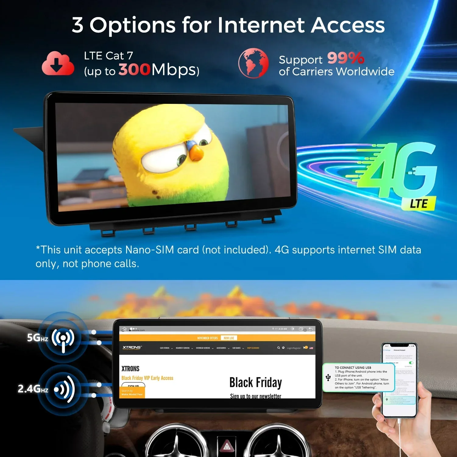 12,3 Zoll Android13 8Core Autoradio für Benzs GLK X204 Carplay Bildschirm Android Auto 4G LTE Multimedia Auto Player