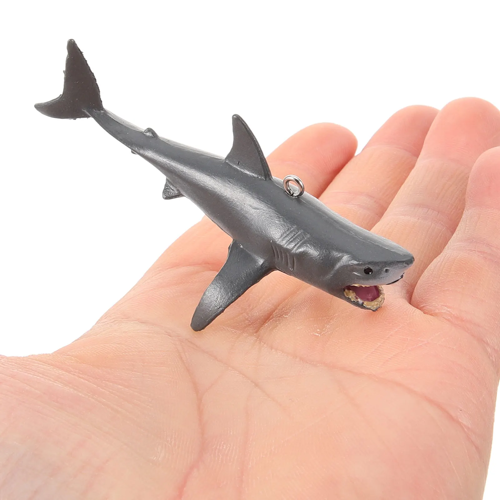 

2 set Shark Fish Tank Marine Animal Ornament Props Fish Tank Decor PVC Marine Animal Aquarium Ornament Adjustable Rope Safe Use