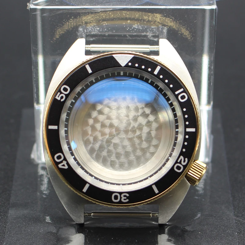 

41mm NH35 Watch Accessories Sapphire Glass For NH35 Mod Abalone NH36 NH34/38 4R36 Silver Gold/Gold Watch Case With chapters Ring