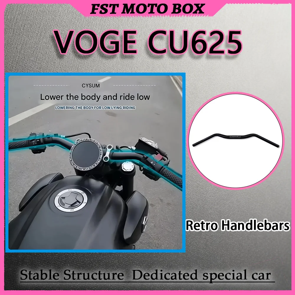 FOR VOGE CU625 Low Drag M Bar Modification Kit with Backward Shift Clamp Reserves Wiring Space No Cable Pull Tight