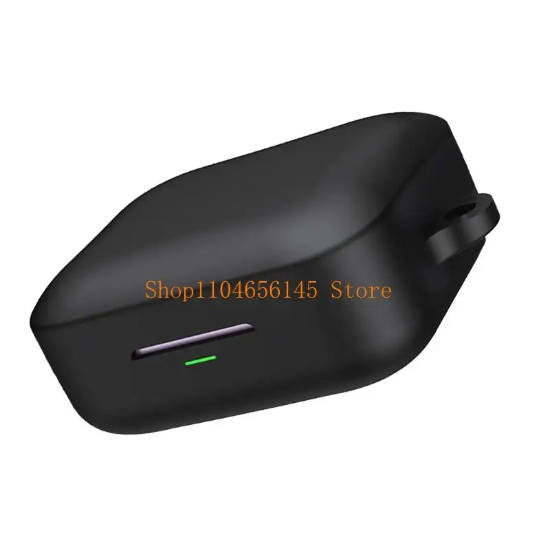 

652F Soft Silicone Earbud Case for Buds Air7 With Carabiner Clip Full Body Protections Precise Cutout Charging Port Access