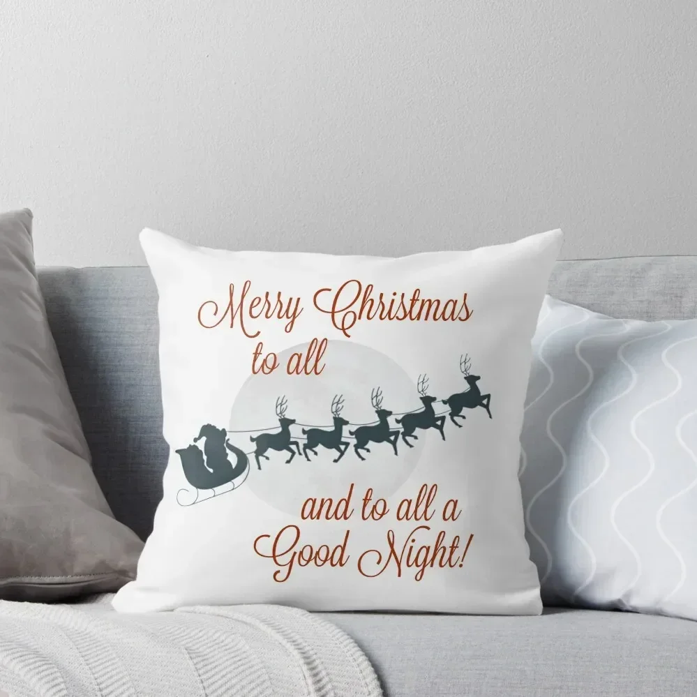 

Merry Christmas To All...To All A Good Night! Throw Pillow anime girl Marble Cushion Cover Cushions For Decorative Sofa pillow